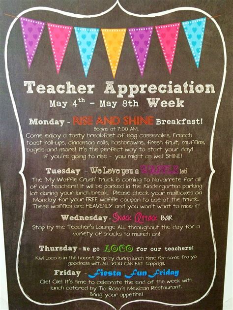 teacher appreciation week themes ideas